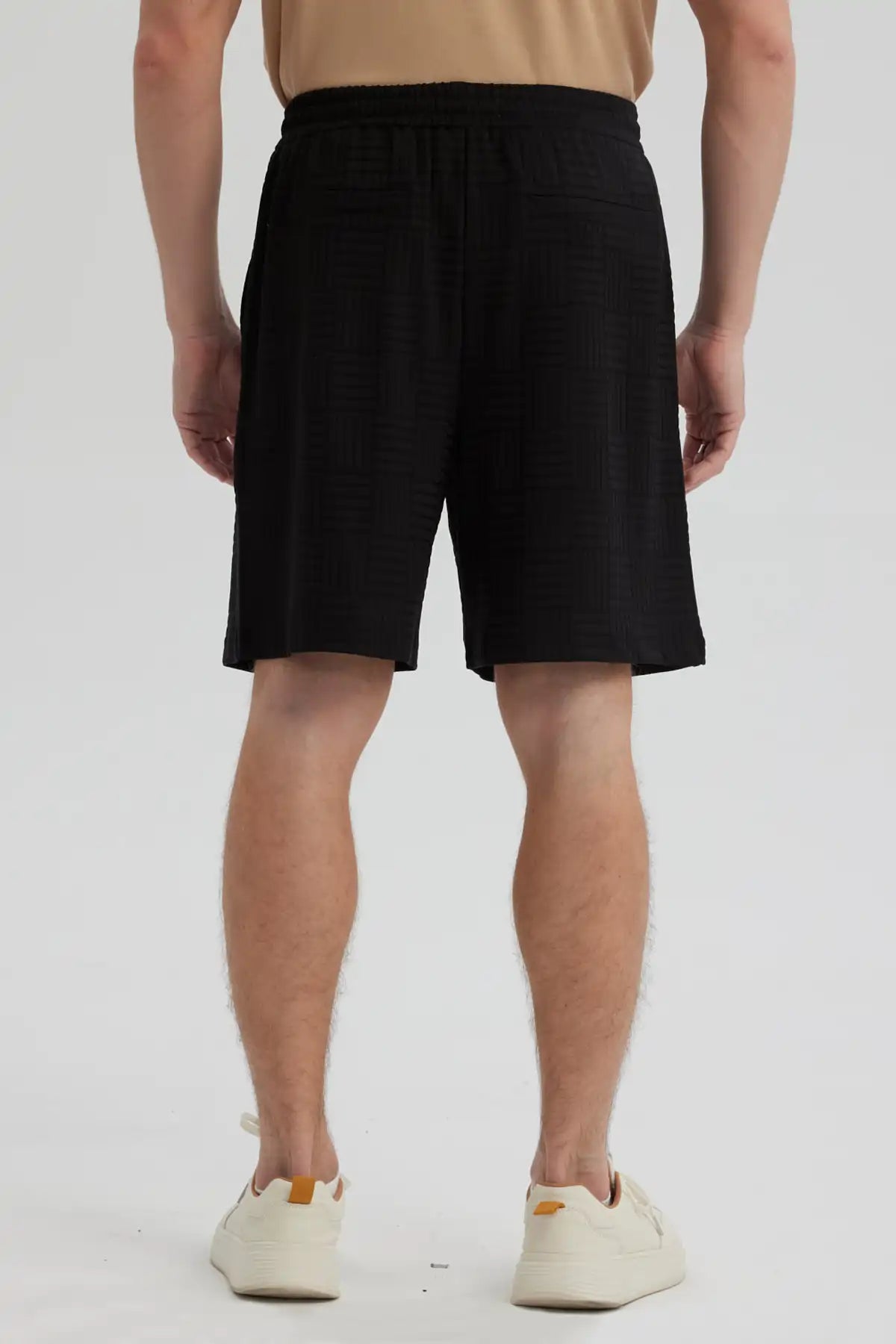 Bermuda Hombre Calce Recto Negro