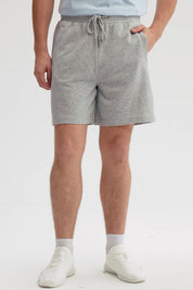 Bermuda Hombre Básico Gris Melange