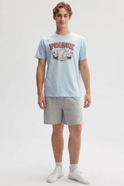 Bermuda Hombre Básico Gris Melange