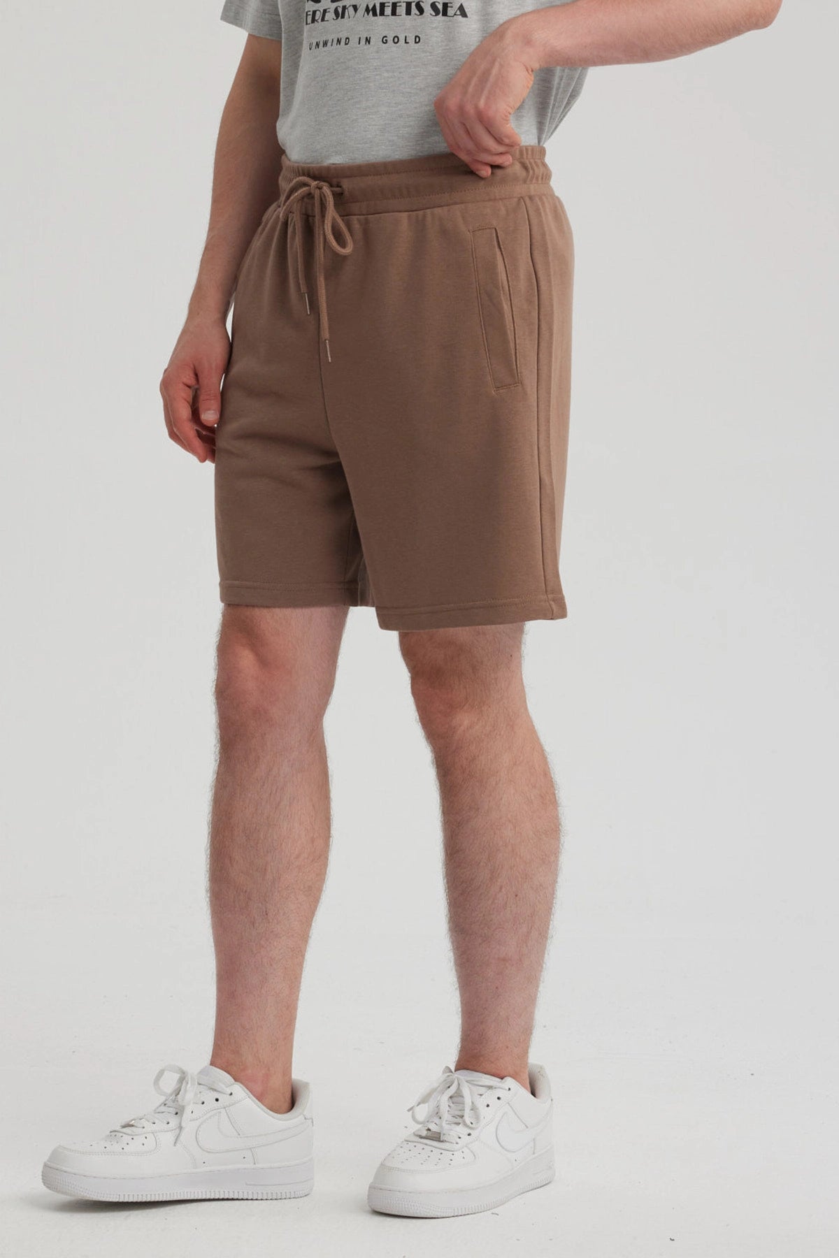 Bermuda Hombre Básico Café