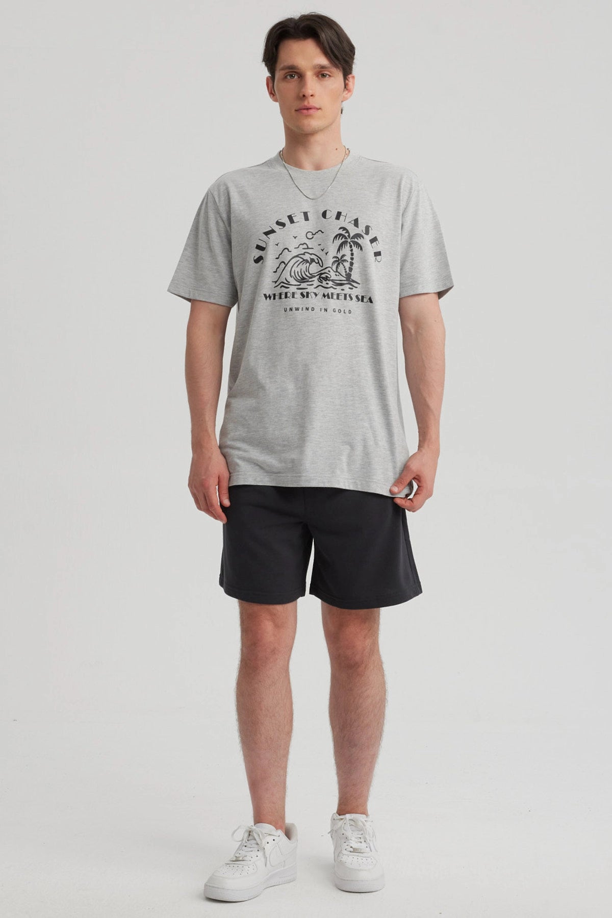 Bermuda Hombre Básico Marengo