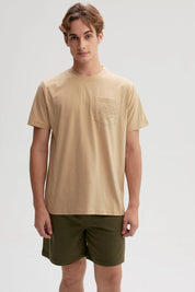 Polera Hombre Con Bolsillo Contraste Kaki