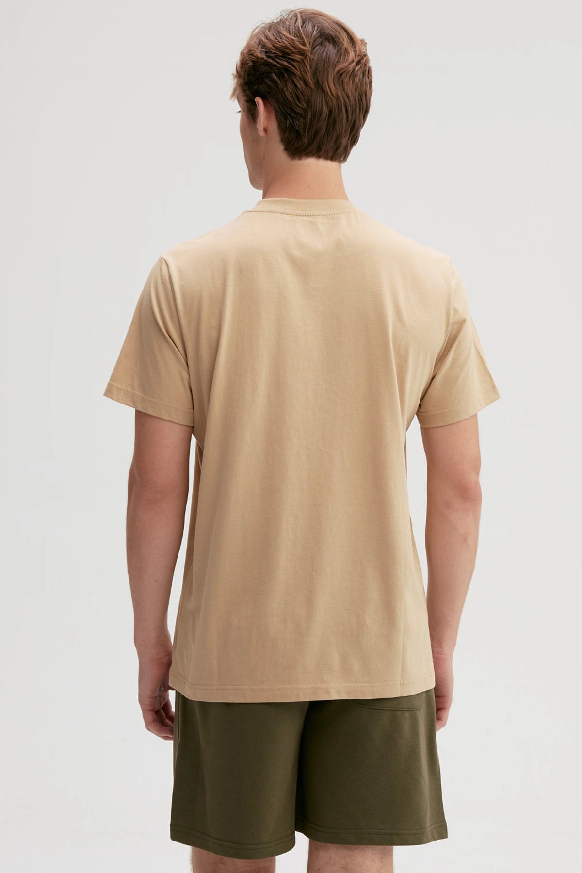 Polera Hombre Con Bolsillo Contraste Kaki