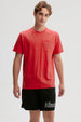 Polera Hombre Con Bolsillo Contraste Rojo
