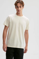 Polera Hombre Regular Fit Básica Crema