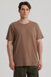 Polera Hombre Long Fit Básica Café