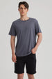 Polera Hombre Long Fit Básica Gris Oscuro