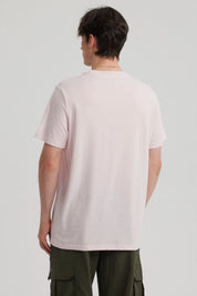 Polera Hombre Long Fit Básica Rosado Claro