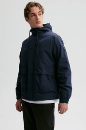 Chaqueta Hombre Cortaviento Azul Noche