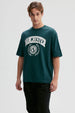 Polera Hombre Print Central Verde