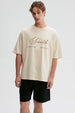 Polera Hombre Print Central Beige