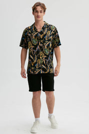 Camisa Hombre Guayabera Full Rapport Negro