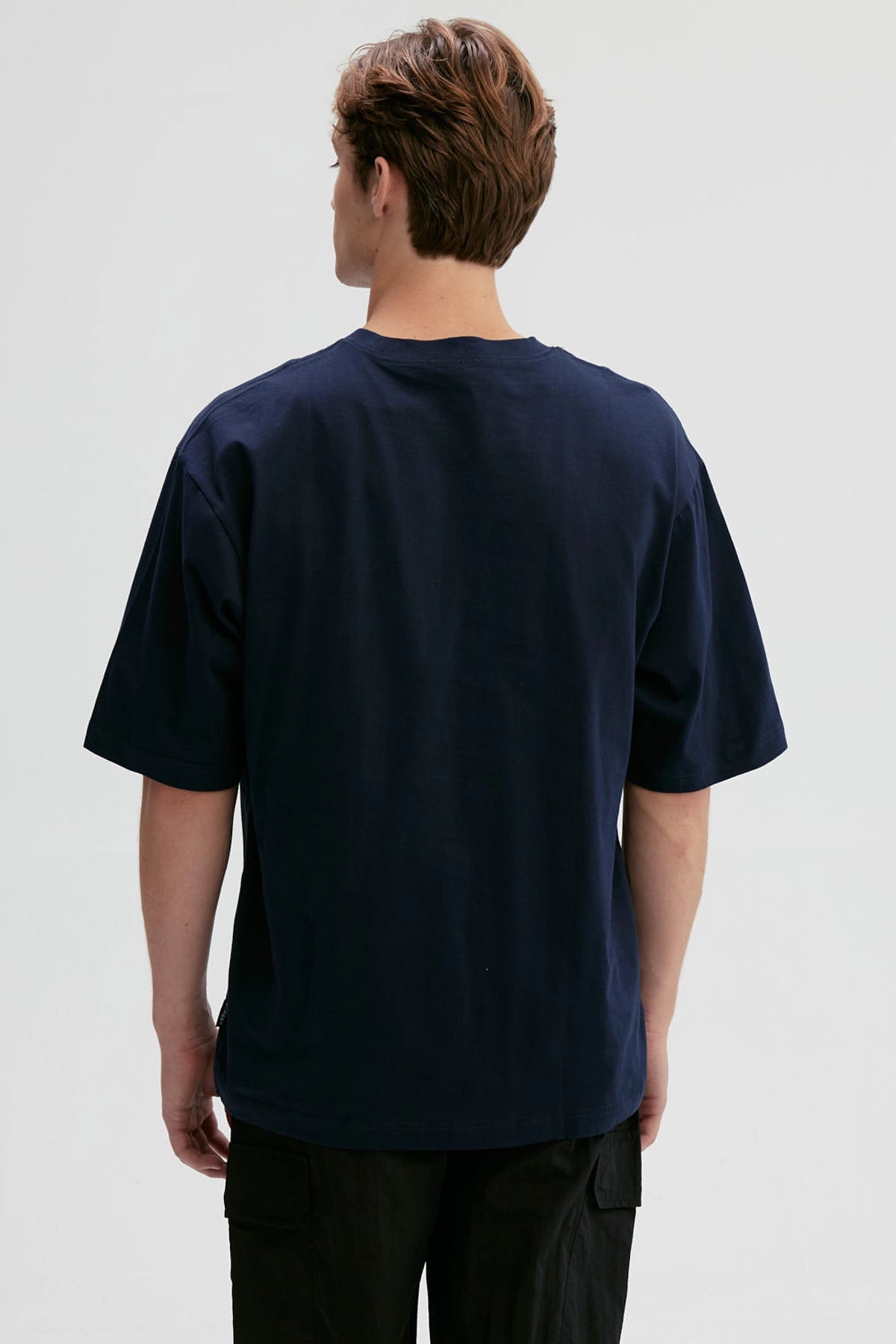 Polera Hombre Print Central Azul