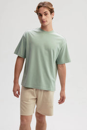Polera Hombre Loose Fit Verde Claro