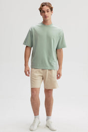 Polera Hombre Loose Fit Verde Claro