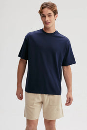Polera Hombre Loose Fit Azul Marino
