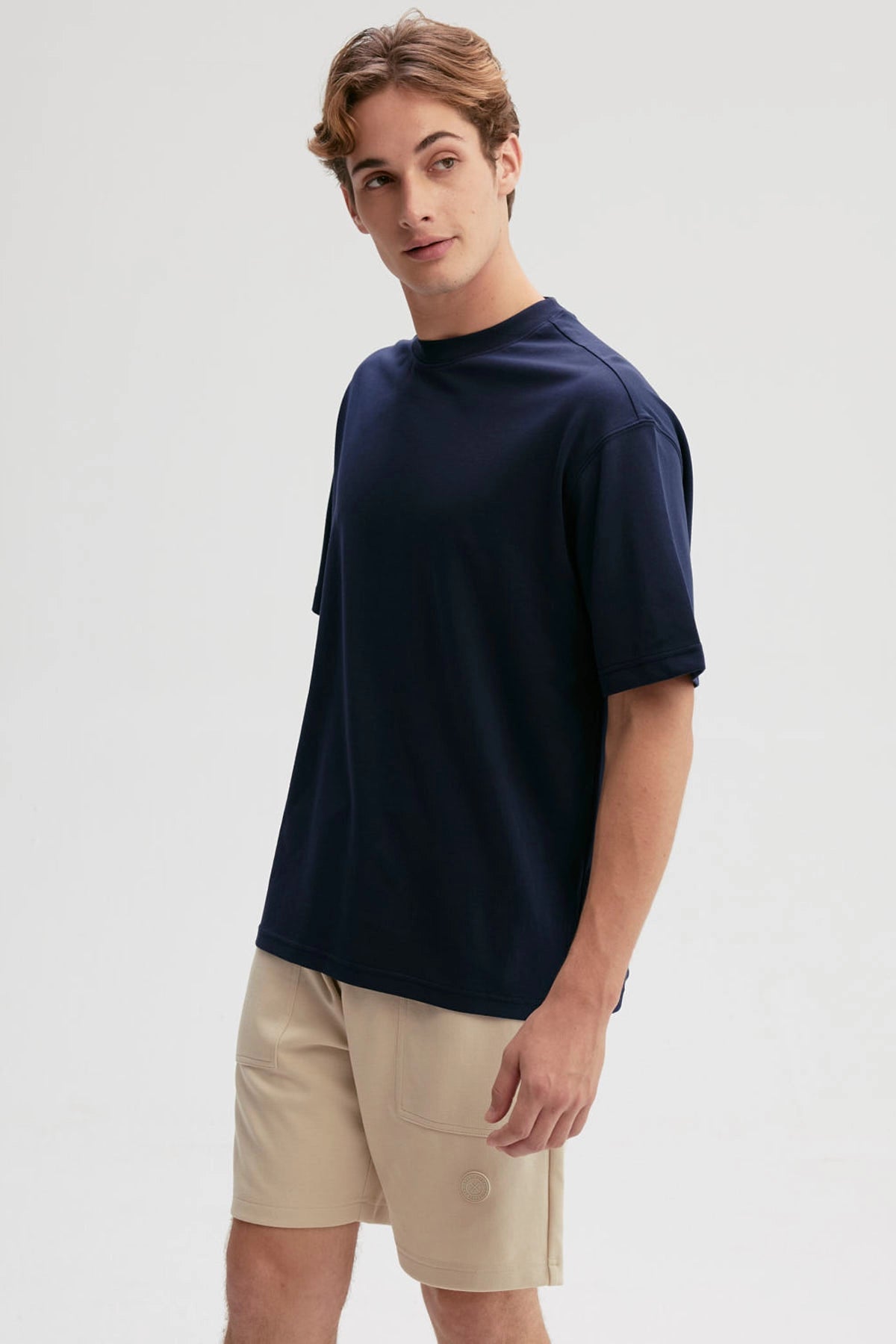 Polera Hombre Loose Fit Azul Marino