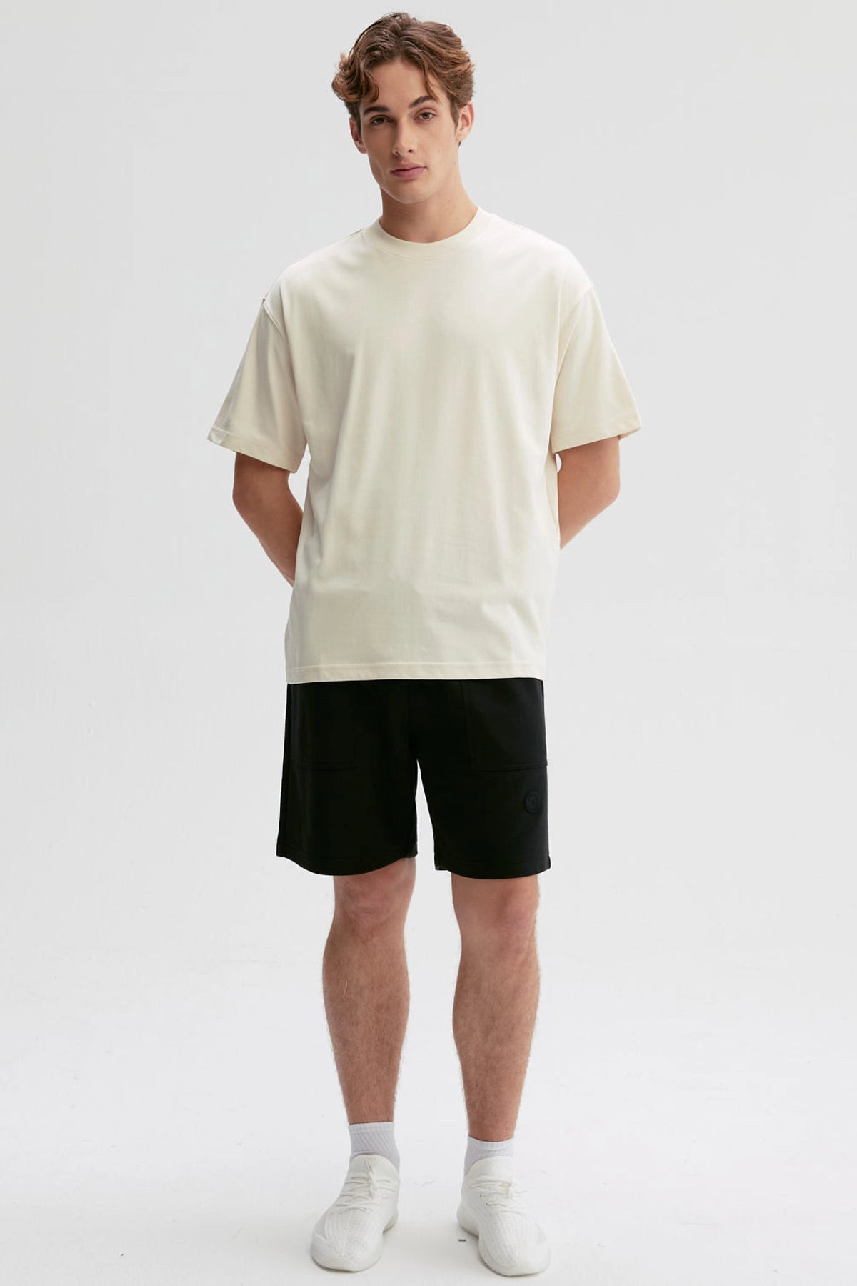 Polera Hombre Loose Fit Crema