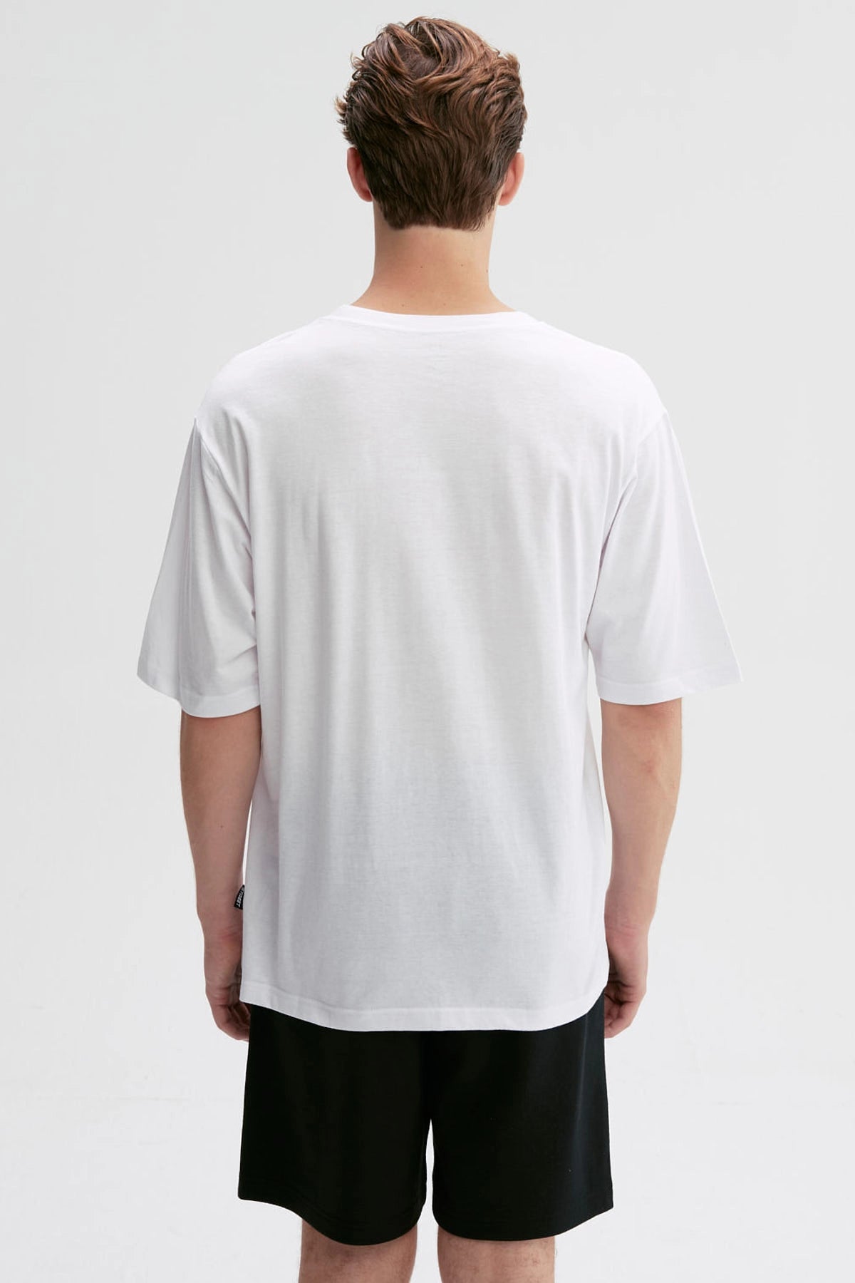 Polera Hombre Print Central Blanco