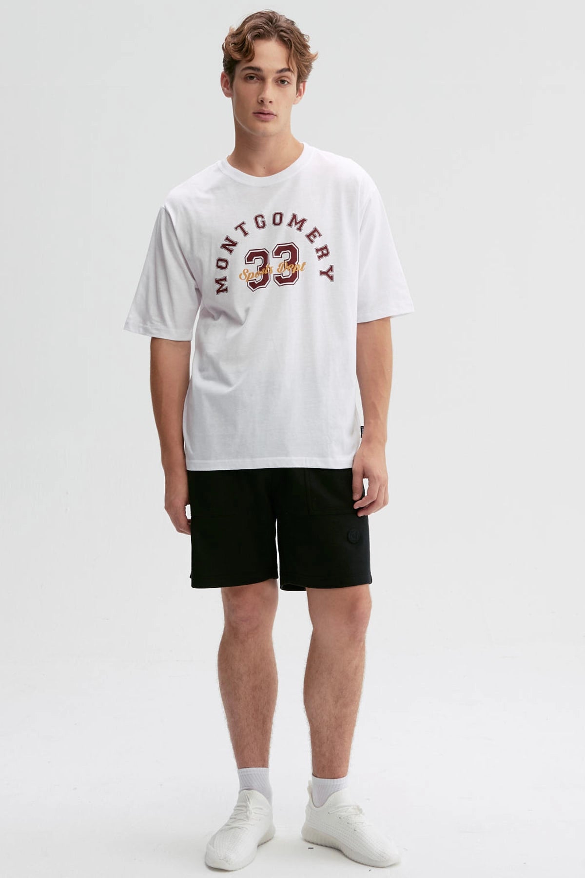 Polera Hombre Print Central Blanco