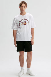 Polera Hombre Print Central Blanco