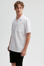 Camisa Hombre Textura Guayabera Blanco