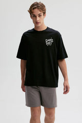 Polera Hombre Graffiti City Negro