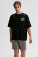 Polera Hombre Graffiti City Negro