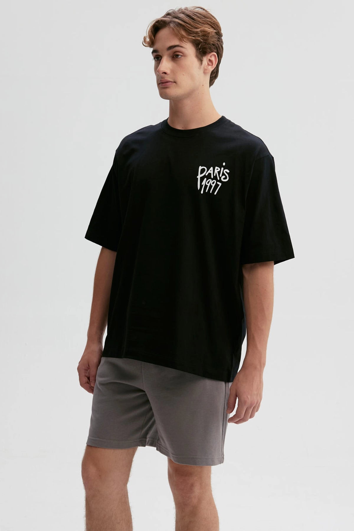 Polera Hombre Graffiti City Negro