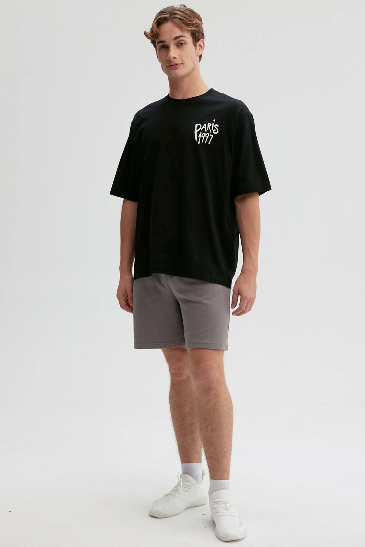 Polera Hombre Graffiti City Negro