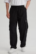 Pantalón Hombre Cargo Parachute Negro