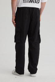 Pantalón Hombre Cargo Parachute Negro