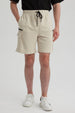 Bermuda Hombre Cargo Beige