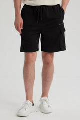Bermuda Hombre Cargo Negro