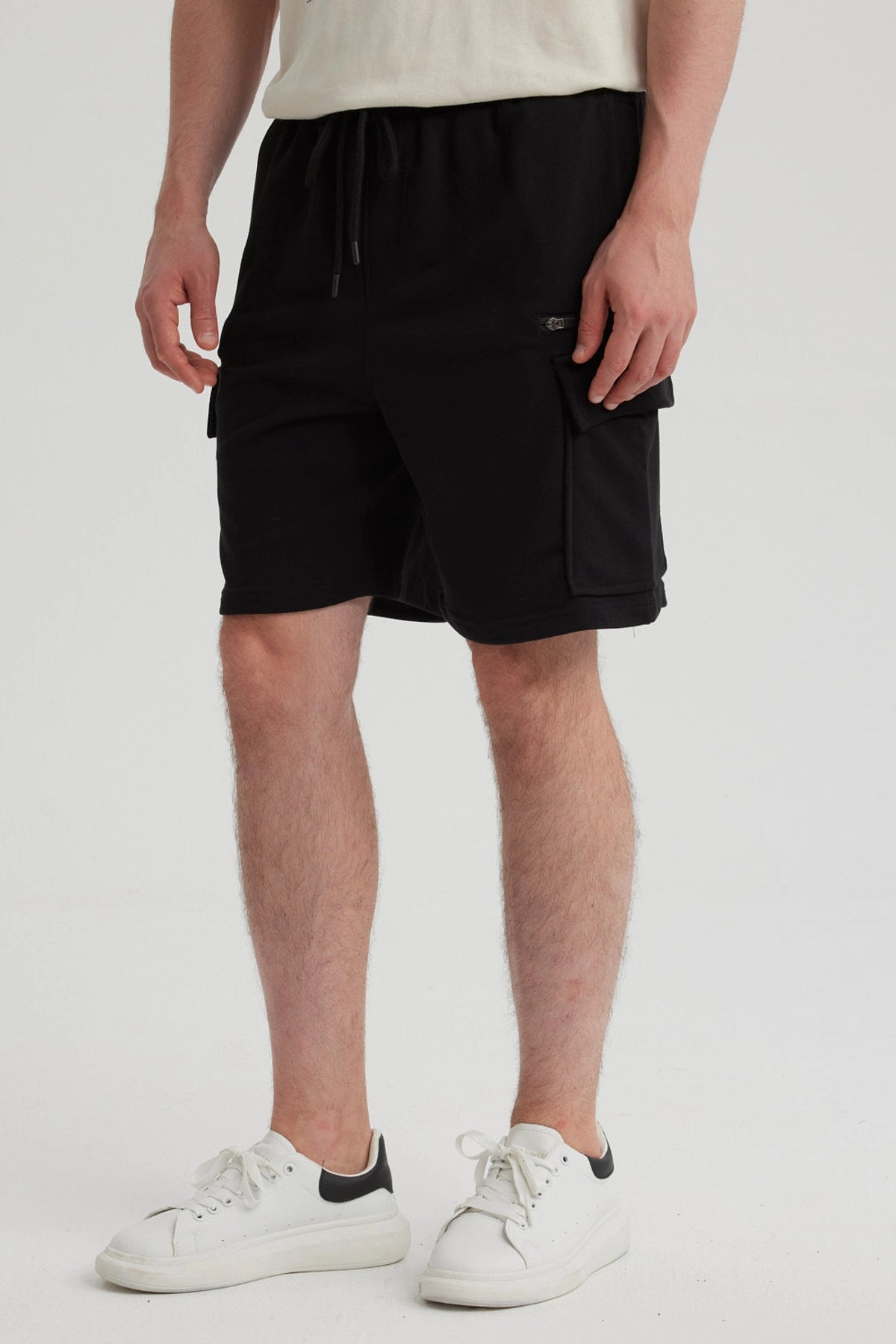 Bermuda Hombre Cargo Negro