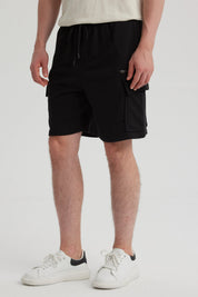 Bermuda Hombre Cargo Negro