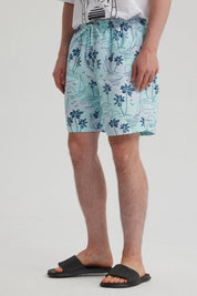 Short de Baño Hombre Full Print Azul