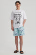 Short de Baño Hombre Full Print Azul