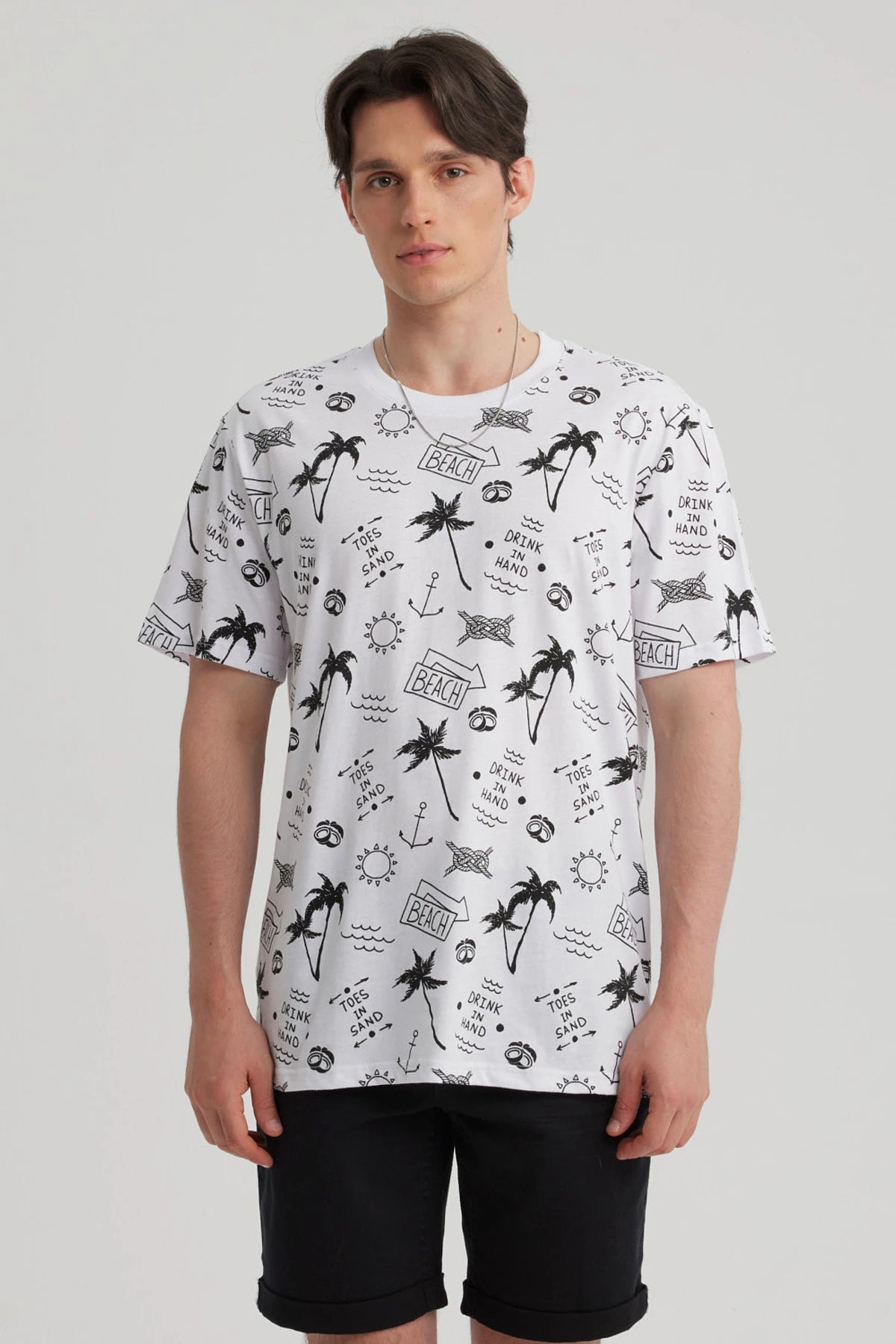 Polera Hombre Full Rapport Blanco