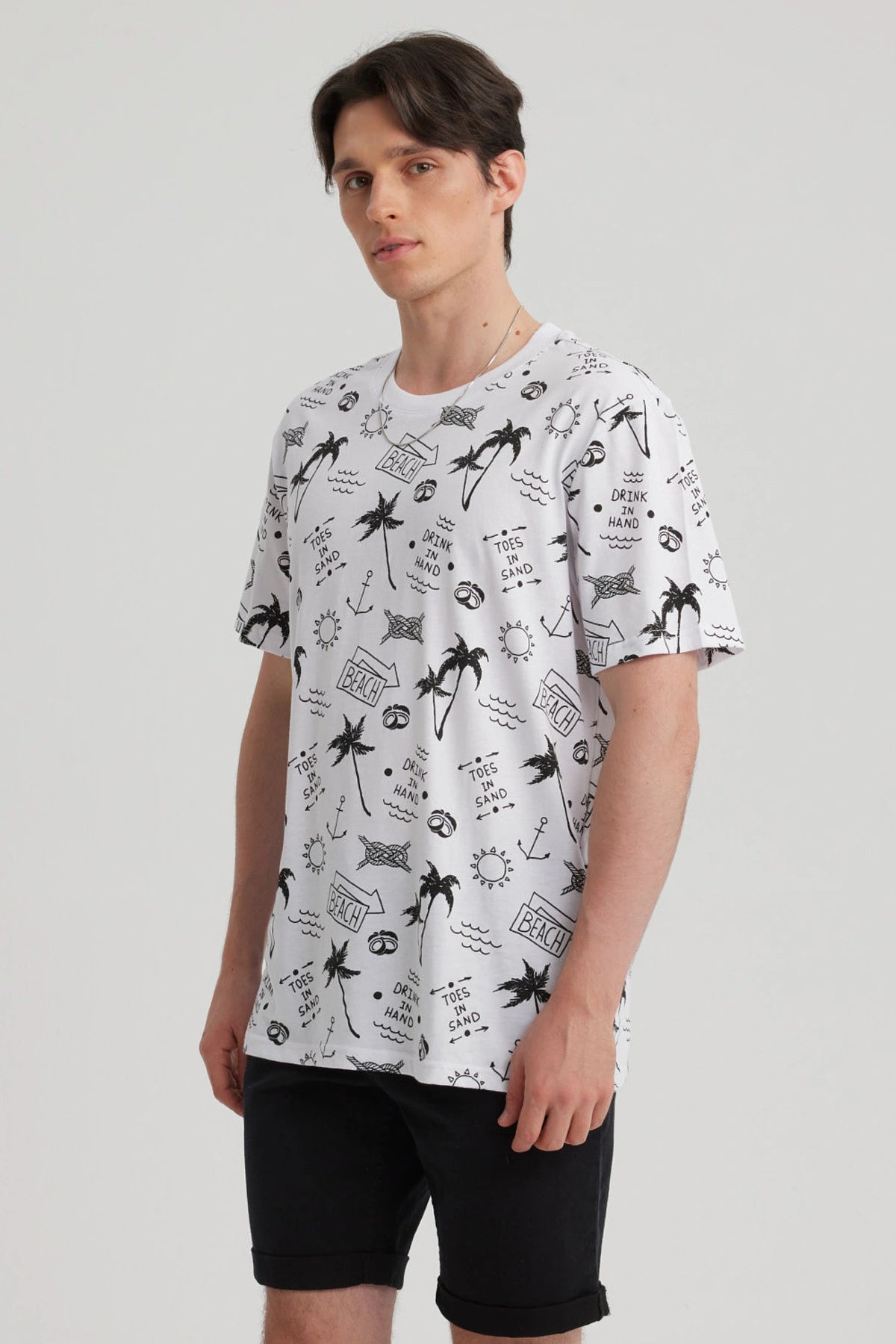 Polera Hombre Full Rapport Blanco