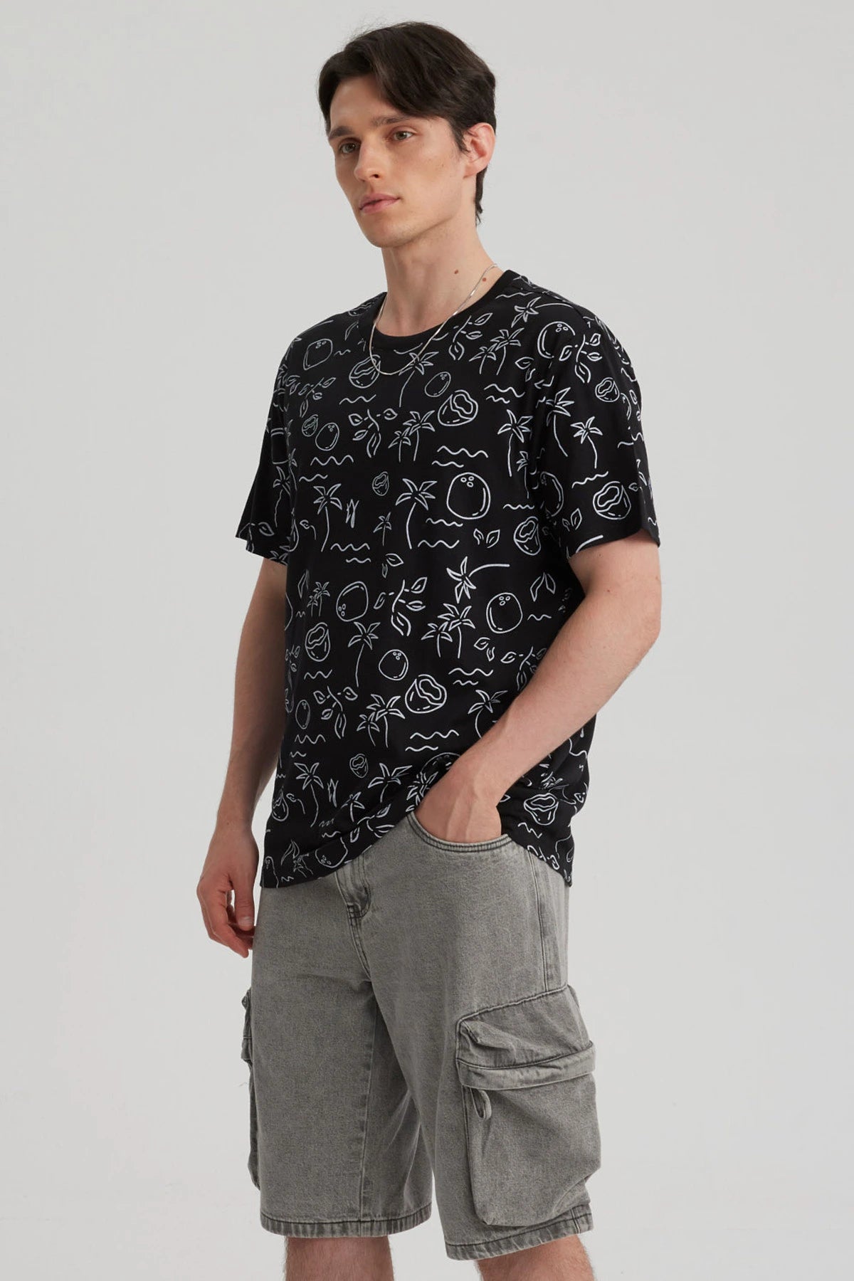 Polera Hombre Full Rapport Negro