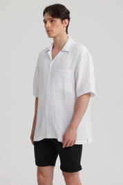 Camisa Hombre Textura Blanco