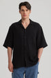 Camisa Hombre Textura Negro
