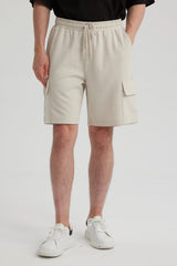 Bermuda Hombre Cargo Beige