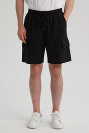 Bermuda Hombre Cargo Negro