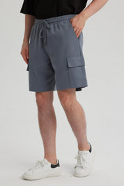 Bermuda Hombre Cargo Azul Piedra