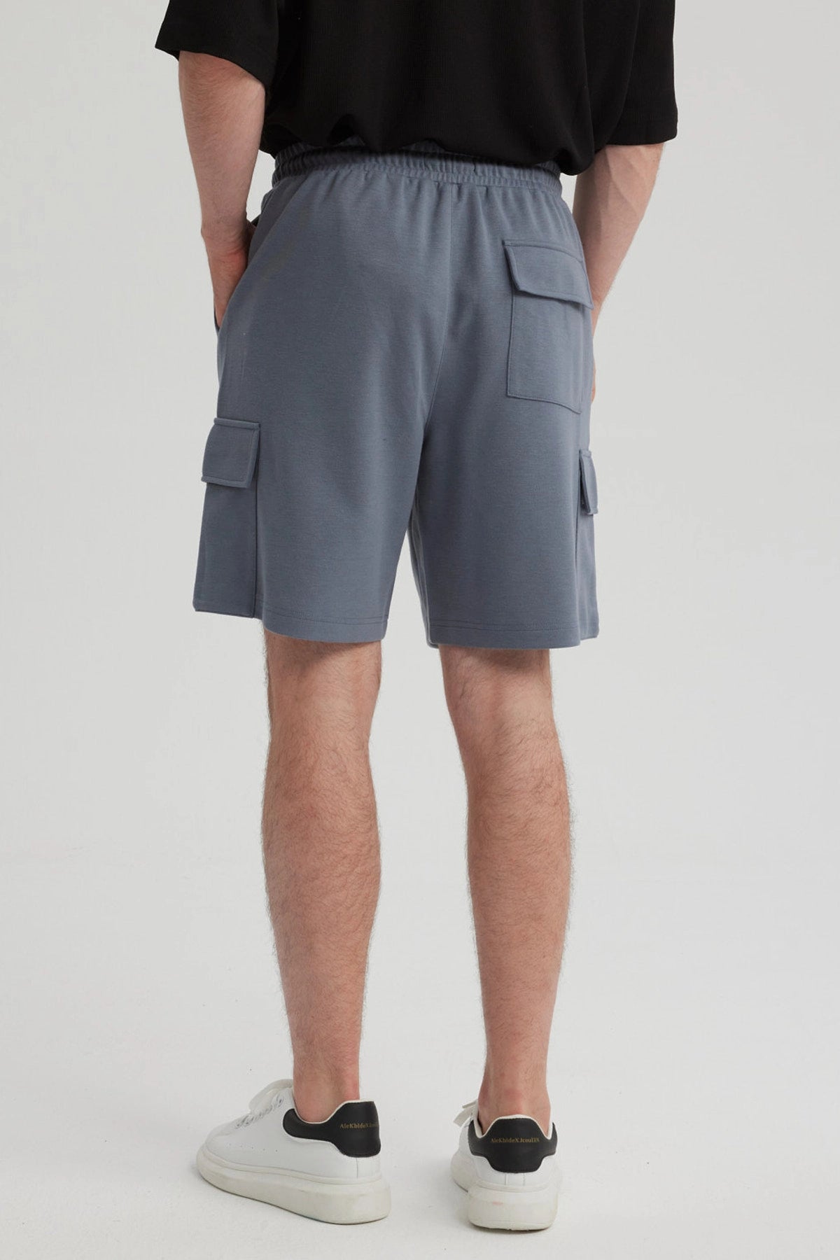 Bermuda Hombre Cargo Azul Piedra