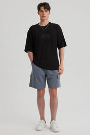 Bermuda Hombre Cargo Azul Piedra