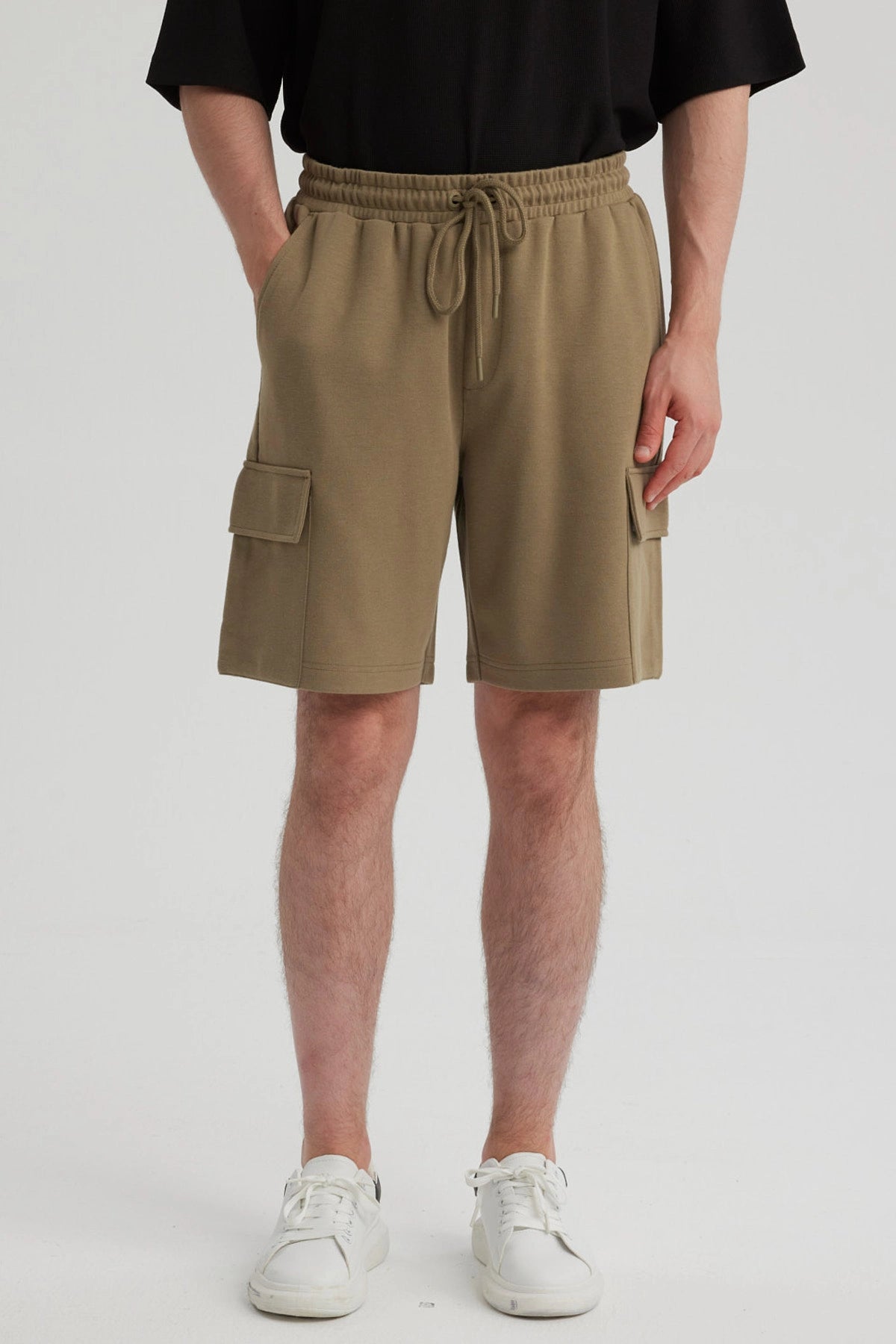 Bermuda Hombre Cargo Verde Militar