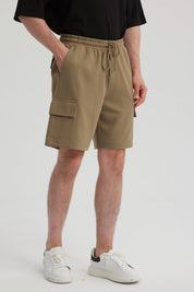 Bermuda Hombre Cargo Verde Militar